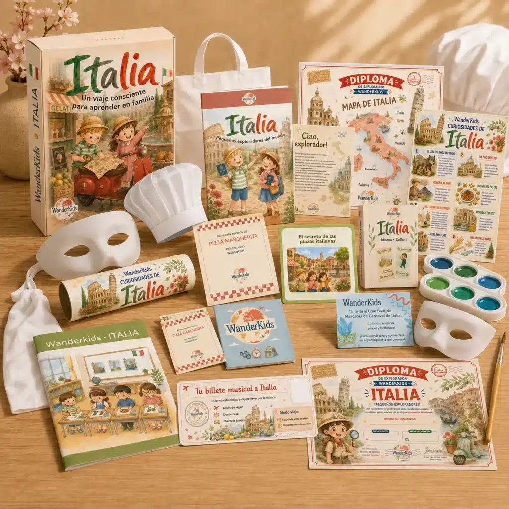 El Kit Wanderkids Italia desplegado